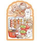  Sticker bé gái nấu ăn 