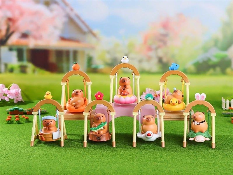  Hộp mù Capybara Leisurely xích đu 