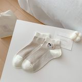  Tất Xiaohesi cổ ngắn cún xúc xích 