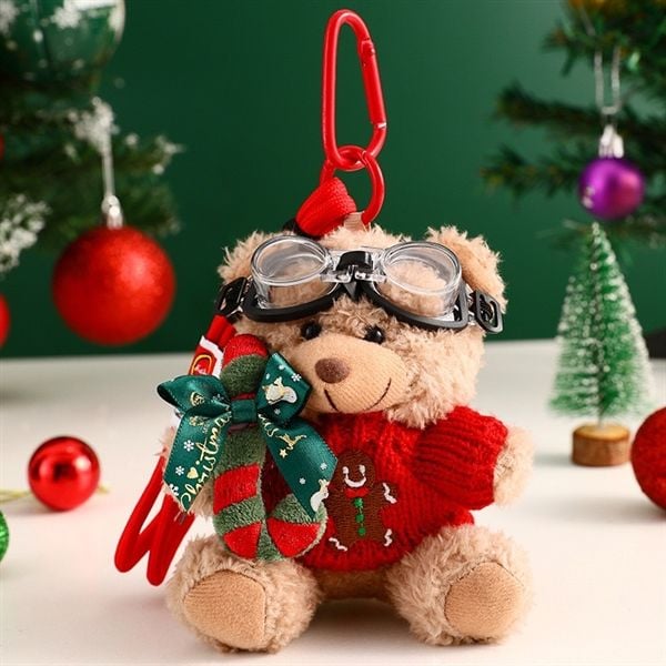  Móc khoá gấu bông Teddy Giáng Sinh 