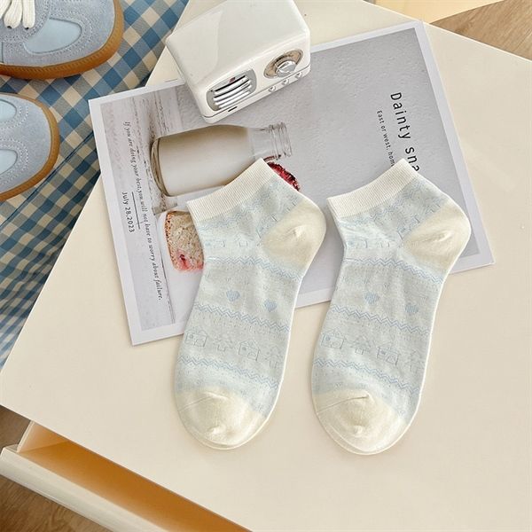  Tất Xieohesi gân hoạ tiết 