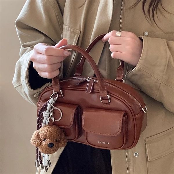  Túi Chio2nd bầu dục 2 túi móc khoá Teddy 