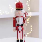  Người gỗ decor Giáng Sinh 38cm - Gậy kẹo dài 