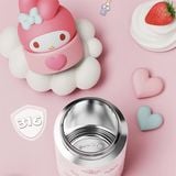  Bình giữ nhiệt Sanrio đầu silicon 350ml 