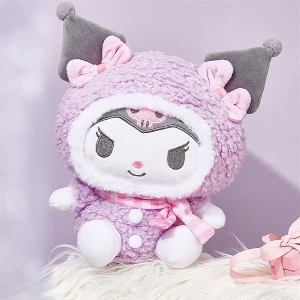  Gấu bông Sanrio áo lông xù 25cm 