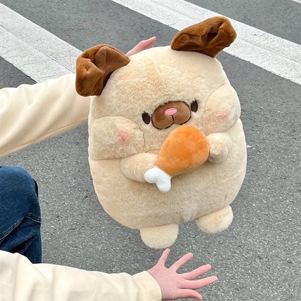  Pug bông gặm đùi gà 30cm 