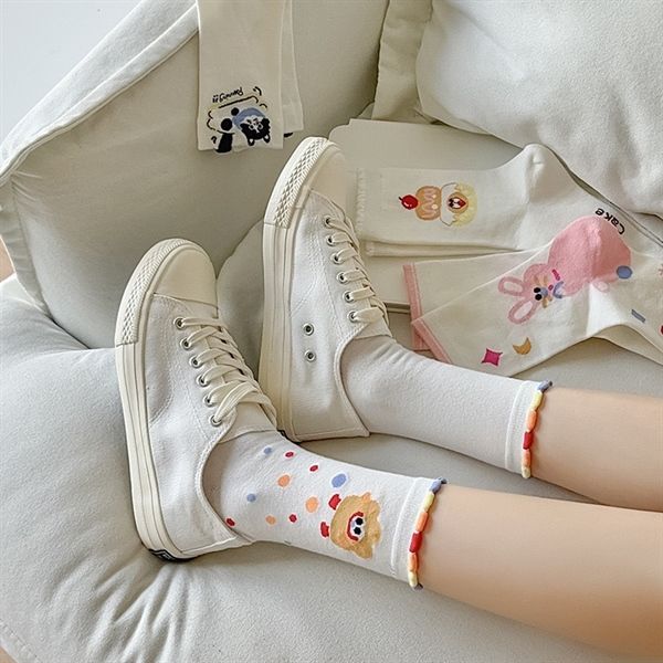  Tất DMS cao cổ hình dễ thương 