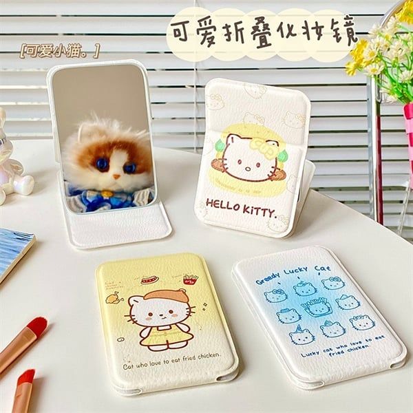  Gương gập da bỏ túi Hello Kitty 