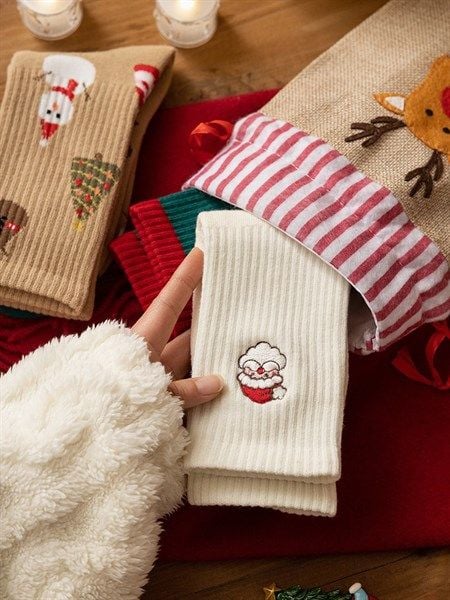  Set 3 tất Giáng Sinh kèm túi tuần lộc 