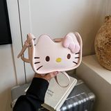  Túi da đeo chéo Hello Kitty tai nổi 