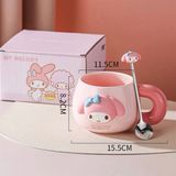  Cốc sứ Sanrio charm 3D 500ml 