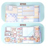  Box sổ + background ghép hình DIY Small Mochi + dụng cụ 