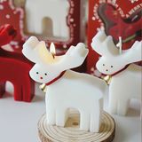  Nến thơm Giáng Sinh tuần lộc chuông 9,2cm 