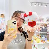  Gấu bông Sanrio ôm trái tim đỏ 23cm 