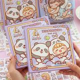  Box sticker bé gái Telado gấu trúc 10 tờ 