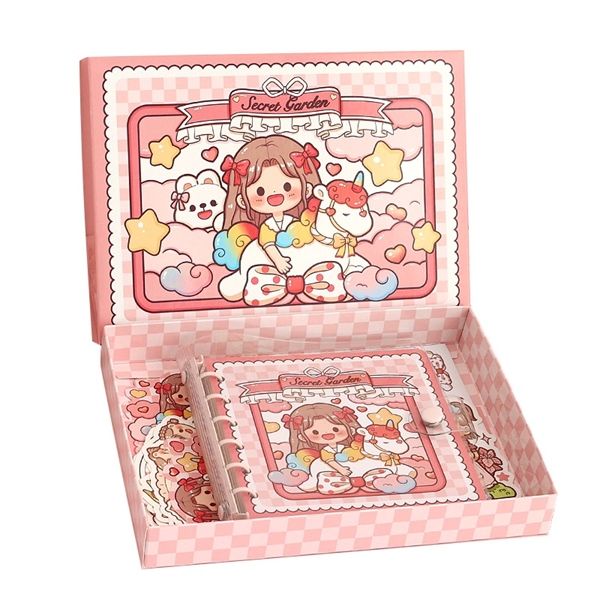  Set box sổ + sticker Telado Secret Garden 