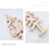  Cây thông gỗ trang trí giáng sinh 32cm 