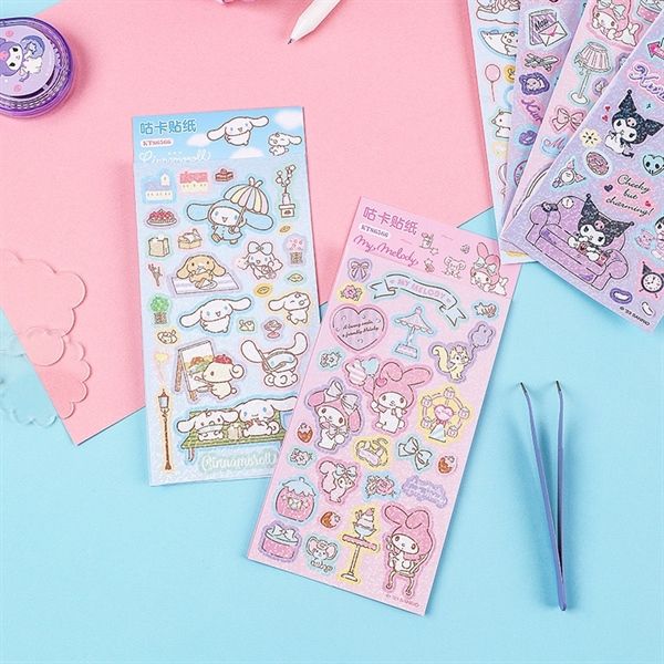  Sticker Sanrio ánh nhũ 