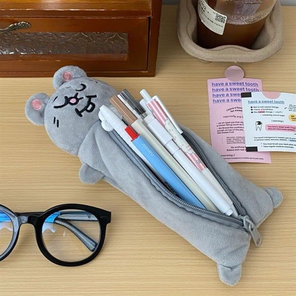  Hộp bút chuột xám 