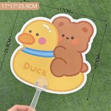  Quạt thú cầm tay thú màu sắc 