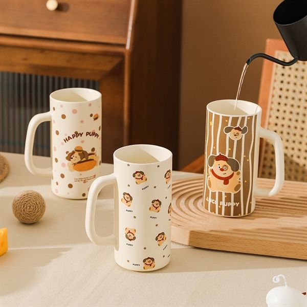  Cốc cún dáng dài 500ml 