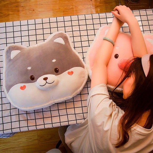  Gối thú viền lông 40cm 