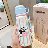  Bình giữ nhiệt 2 cún đội táo 550ml 