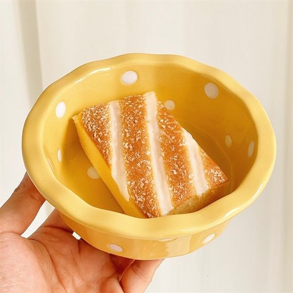  Bát dẹt chấm bi 14,5cm 