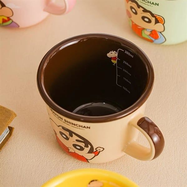  Cốc Shinchan viền màu 340ml 