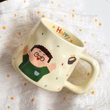  Cốc sứ Happy 380ml 