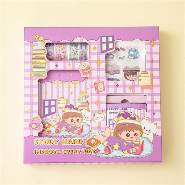  Set sổ DIY Study Hard 