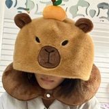  Gối cổ mũ trùm đầu Capybara 