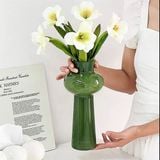  Lọ hoa thuỷ tinh cổ bầu đế cao 29cm 