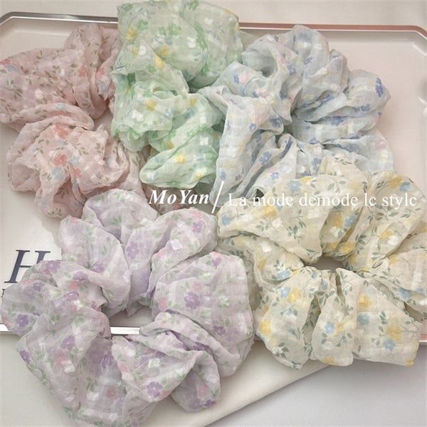  Scrunchies hoa nhí vintage 