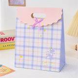  Túi quà gập miệng mèo caro 
