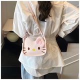  Túi da đeo chéo Hello Kitty tai nổi 