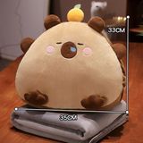  Gối kèm chăn Capybara có ủ tay 