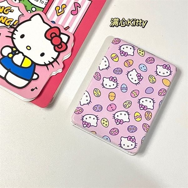  Gương gập bọc da Hello Kitty 