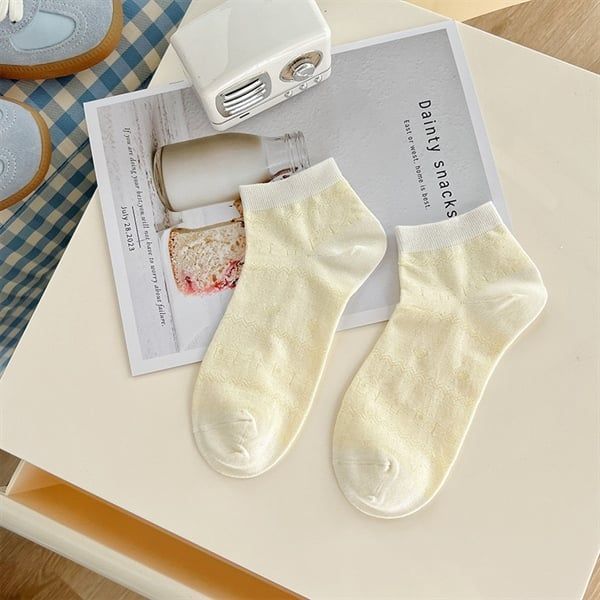  Tất Xieohesi gân hoạ tiết 