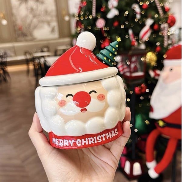  Cốc ông già Noel thìa cây 450ml 