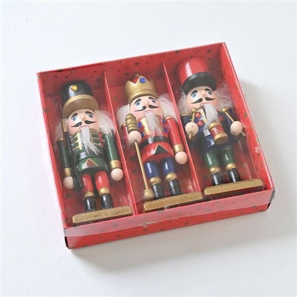  Người gỗ decor Giáng Sinh 15cm 