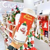  Cốc giữ nhiệt Giáng Sinh cún 500ml 