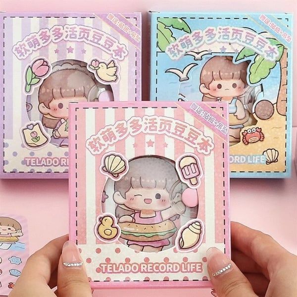  Sổ mini Telado bé gái bãi biển 80 tờ 