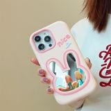  Ốp silicon thỏ nice có gương 