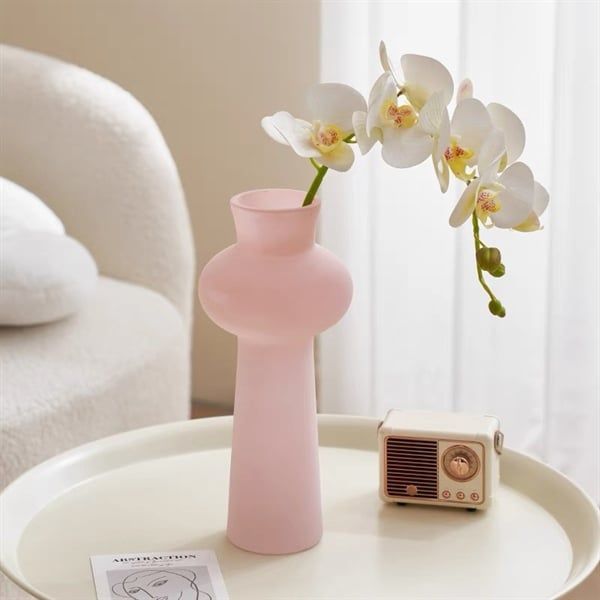  Lọ hoa thuỷ tinh cổ bầu đế cao 29cm 