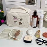  Túi đựng mỹ phẩm Cún thỏ đồ ăn 24x18x10 