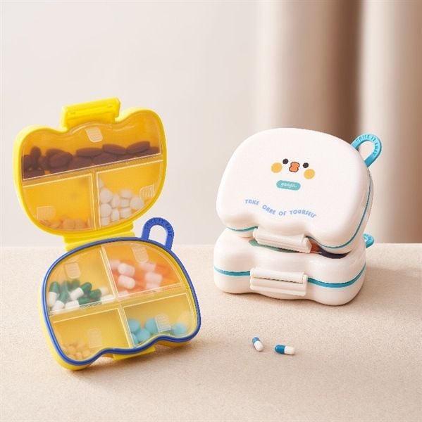  Hộp chia thuốc 7 ngăn + sticker 