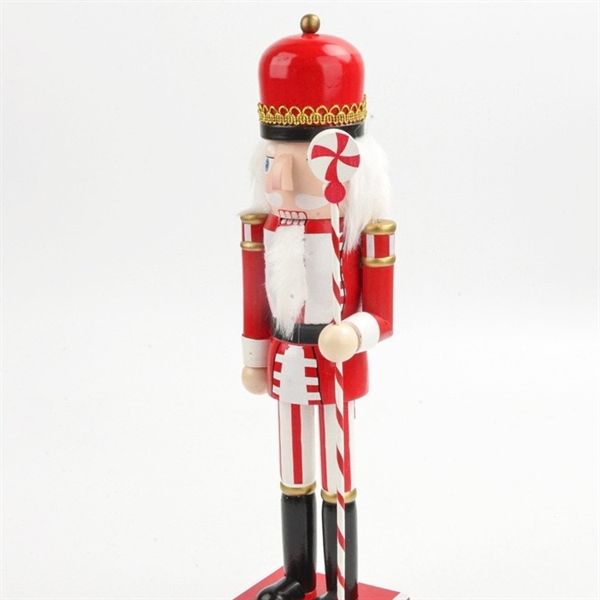  Người gỗ decor Giáng Sinh 38cm - Gậy kẹo dài 