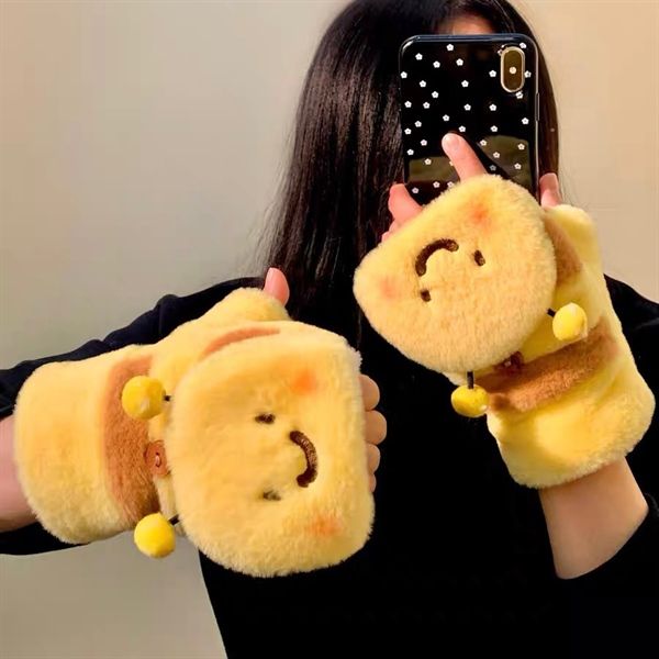  Găng tay bông bé ong hở ngón 