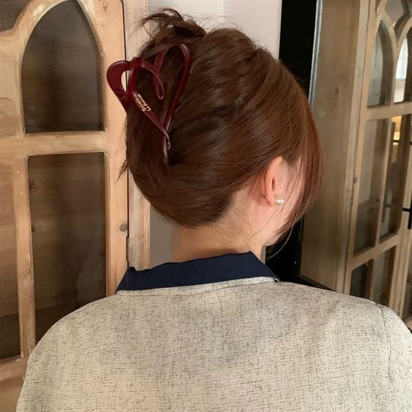  Kẹp càng cua trái tim uốn Barrette LaFrance 
